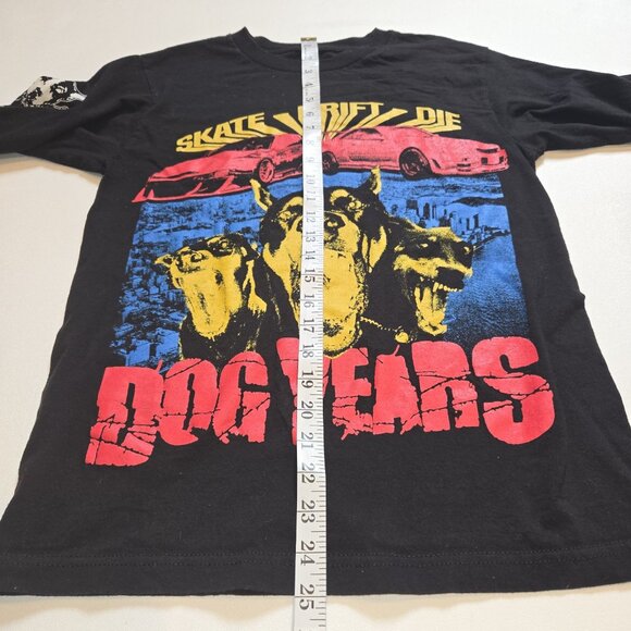 Vintage Dog Years Skate Drift Die Long Sleeved Black Tee Mens Small Graphic USA - Picture 5 of 7
